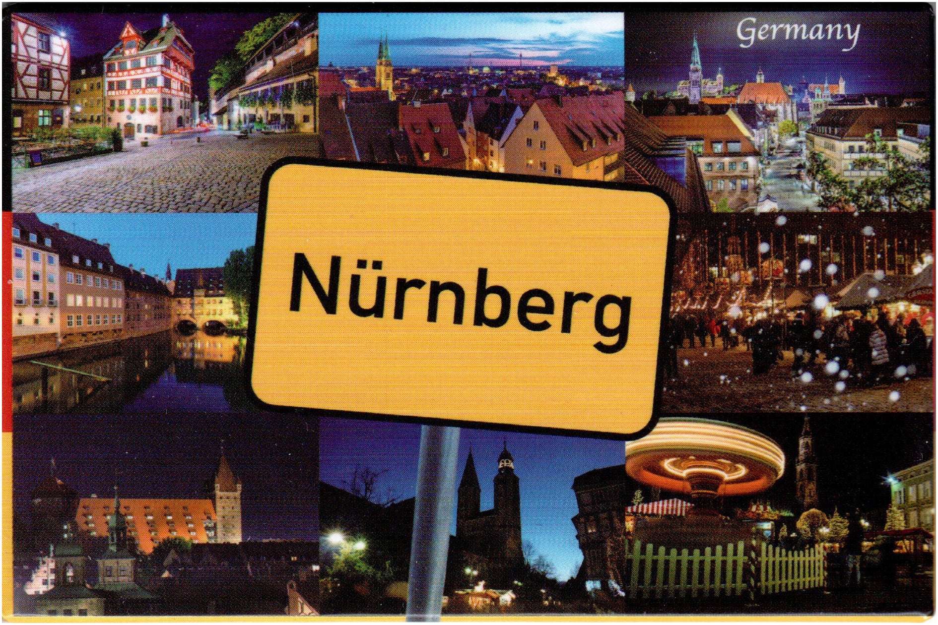Fotomagnete Nürnberg – Norimberga Germania – Calamita da Frigo Souvenir Magnete fotografico