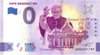 Banconota da 0 euro Papa Benedetto XVI · Souvenir o zero € Biglietto