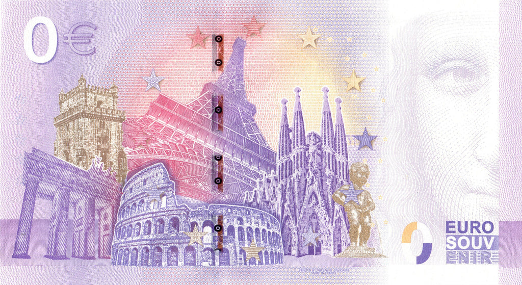 Billete de 0 euros Catedral de Colonia y 1. FC Colonia · Souvenir o billete de 0 €