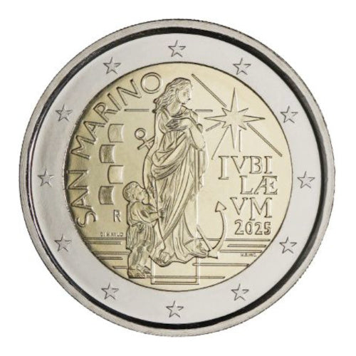 2 Euro Münze San Marino 2025 Pilger der Hoffnung Sondermünze FDC