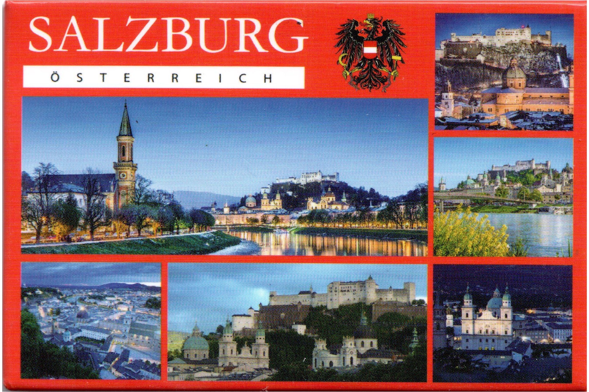 Fotomagnete Salzburg Österreich – Austria – Calamita da Frigo Souvenir Magnete fotografico