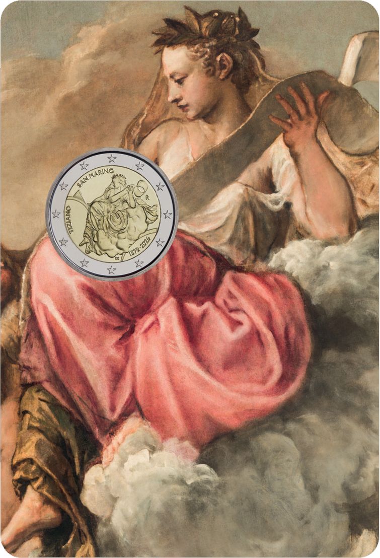 Moneda de 2 euros San Marino 2026 Tiziano Moneda conmemorativa FDC