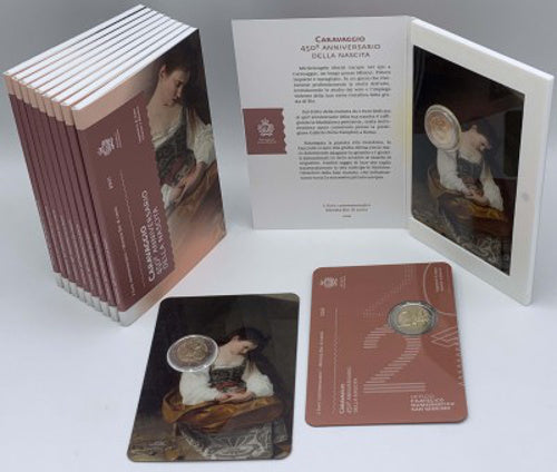 2 Euro Münze San Marino 2021 Caravaggio Sondermünze FDC