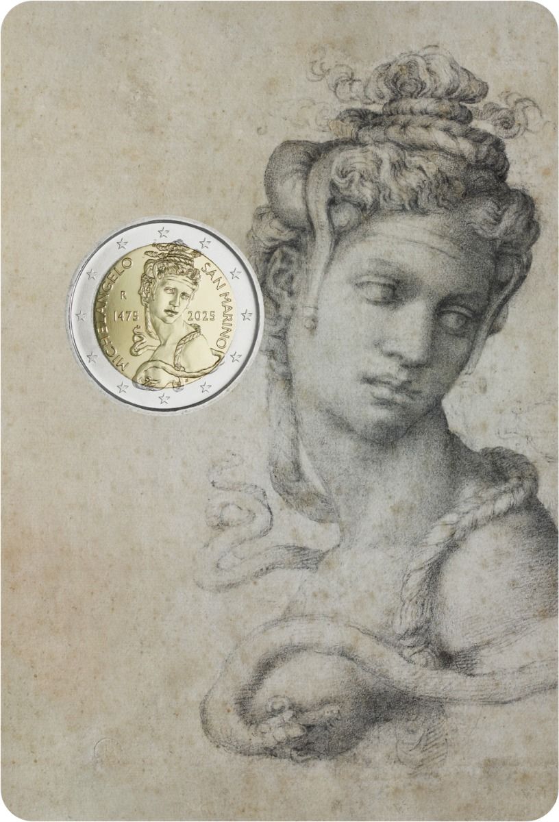 2 Euro Münze San Marino 2025 Michelangelo Sondermünze FDC