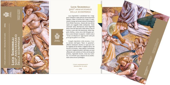 2 Euro Münze San Marino 2023 Signorelli Sondermünze FDC