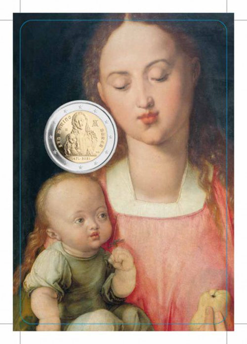 2 Euro Münze San Marino 2021 Dürer Sondermünze FDC