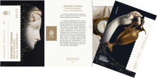 2 Euro Münze San Marino 2022 Canova Sondermünze FDC